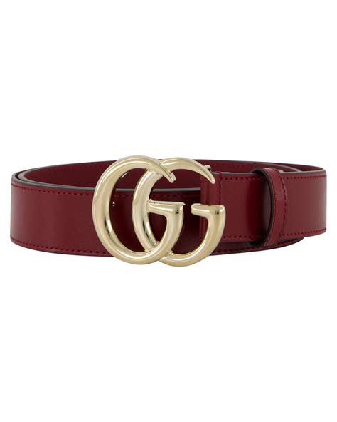 Gucci Damen Gürtel aus Kalbsleder in Rot kaufen .